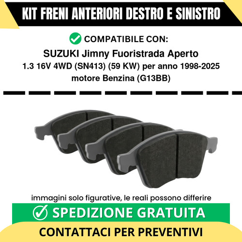Pastiglie freno anteriori per - freno,