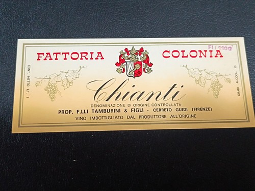 Etichetta vino chianti - chianti,