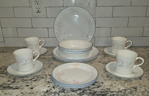 Set piatti trio rosa corelle - trio,