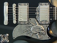 Pickguard teschio metallo - teschio,