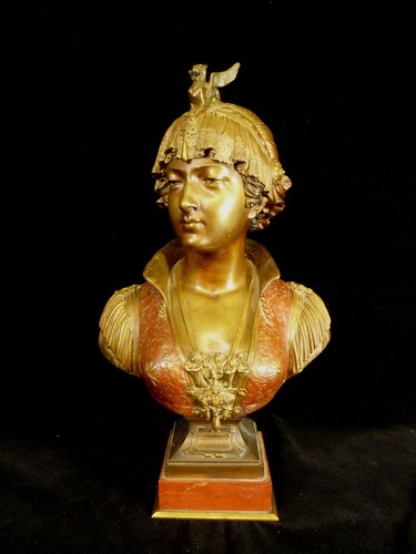 Busto bronzo firmato della - busto, in