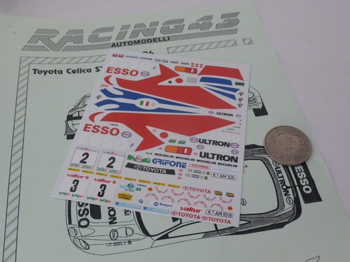 Decals toyota celica - 1:43,