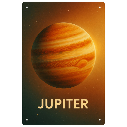 Targa latta pianeti giove - in,