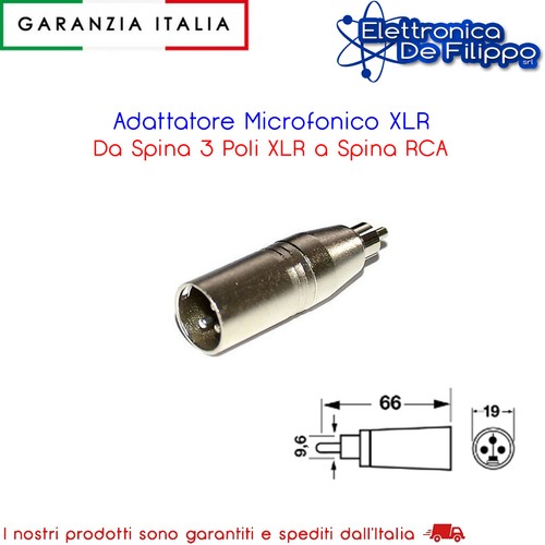 Adattatore microfonico xlr - adattatore,