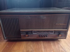 Radio d'epoca a valvole con giradischi Minerva RIM611 del 1966