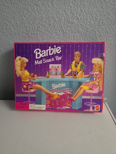 Vintage 1993 barbie mall snack - barbie,