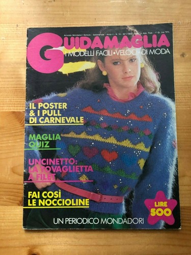 Guida maglia uncinetto - e, n.