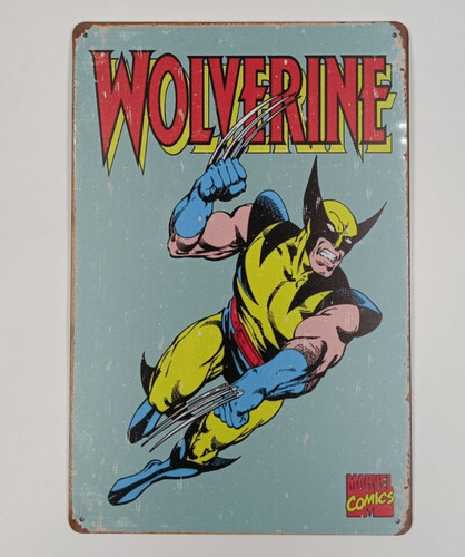Targa wolverine stampa - , metallo