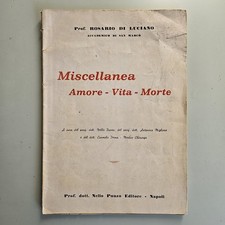 Miscellanea Amore Vita Morte - Rosario Di Luciano - Nello Punzo Ed - 1975 - TRAC