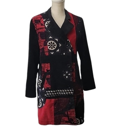 Desigual rainbow coat - rainbow,