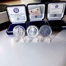 ITALIA TRITTICO. 10 LIRE 1927  VITTORIO 10 LIRE 1955 SPIGA.10 LIRE 1948 ULIVO