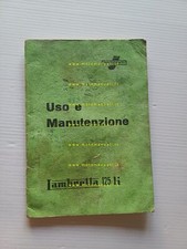 Innocenti Lambretta 125 Li 1958 manuale uso manutenzione libretto originale