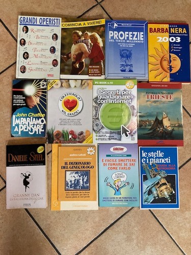Lotto stock 12 libri e - lotto/stock,