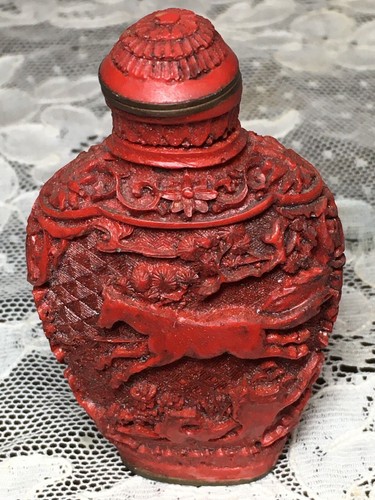 Vintage bottiglia snuff - -,