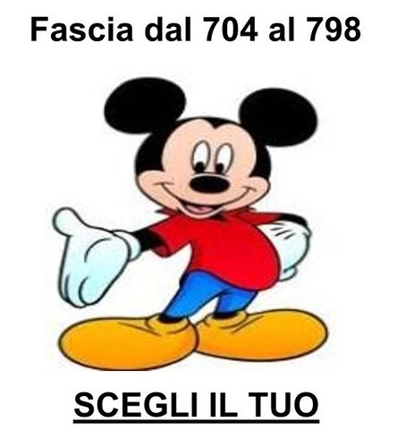 Topolino dal 704 798 non - 704, al