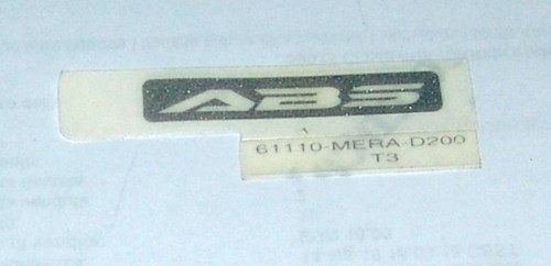 Adesivo abs honda - abs,