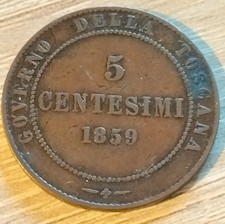 5 Centesimi 1859