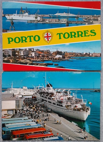 Cartoline porto torres - torres, coppia