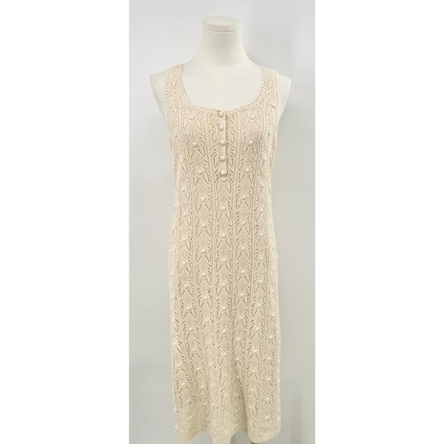 Sezane cream crochet tank - crochet, midi