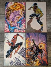  J. Scott Campbell 1:100 x4 Marvel Ghost Rider Daredevil Fantastici Quattro Incredibili