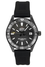 Orient Mako Silicone Strap Black Dial Divers RA-AC0Q10N 200M Mens Watch