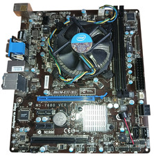 MSI H61M-E33 (B3), Intel Core i3 2100 3,1 GHz Dual Core, Mascherina, Dissipatore Intel