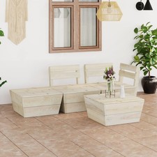 Abete Impregnato Set Divani da Giardino su Pallet 9 pz Modelli Diversi vidaXL