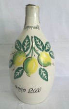 BOTTIGLIA LIQUORE IN CERAMICA DERUTA ANNO 2000 - VINTAGE LIMONCELLO 