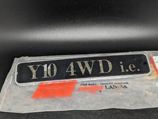 AUTOBIANCHI Y10 4WD IE LOGO ORIGINALE SIGLA EMBLEMA FREGIO STEMMA SCRITTA BADGE