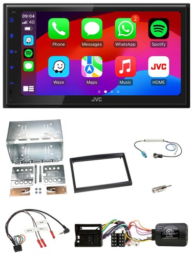Jvc bluetooth 2din volante dab - bluetooth,