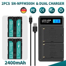 2x NP-FM500H batteria 2.4AH