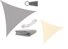 Tenda a vela TRIANGOLO ombreggiante telo sole ombra giardino PARASOLE 4X4X4 MT