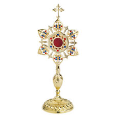 Reliquiario ottone dorato