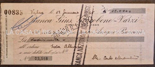 Assegno bancario banca - assegno,