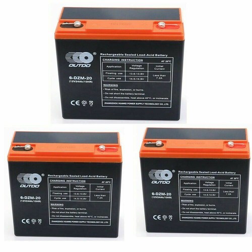 3pz 12v 24ah dzm batteria - 12v, 6-dzm-20