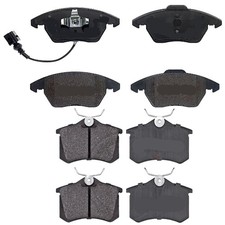 Kit Pastiglie Pattini Pasticche Anteriori e Posteriori compatibile per SEAT LEON
