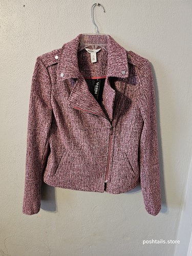 Giacca stile moto rosa