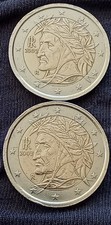 Monete Rare da Collezione - 2 Euro Dante Alighieri 2002 2003 con errori di Conio
