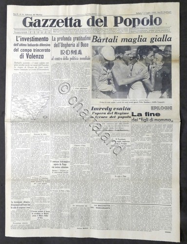 Giornale gazzetta del - giornale, popolo