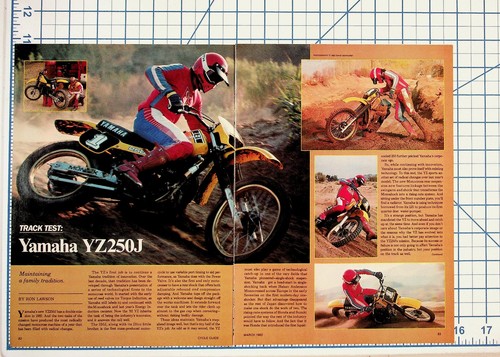 Yamaha yz250j 1982 guida ciclo - yamaha,