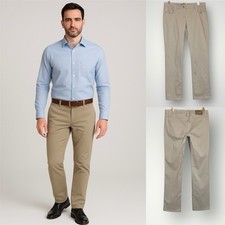 Pantalone kaki Alviero Martini 1a Classe uomo taglia 33 x 35 designer gamba dritta