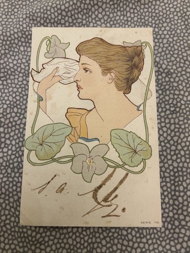 Cartolina art nouveau liberty - art,