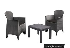 Set salotto giardino rattan - set,