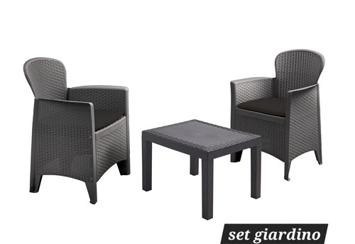 Set salotto giardino rattan - giardino,
