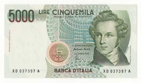 5000 lire bellini - 5000,