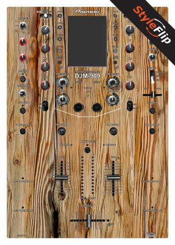 Pioneer djm 909 skin legno - pioneer,