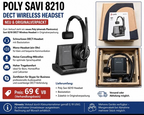Cuffie wireless poly savi - poly,