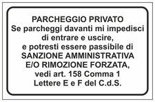 CARTELLO SEGNALETICO -