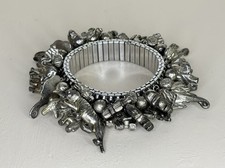 Vtg Silver Tone Expandable