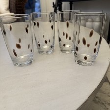 Set Of 4 Vintage Murano Drinking Glass Tumbler